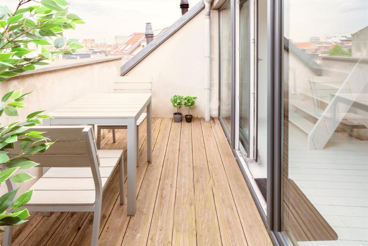 Beautiful Terrace Apartment In The Heart Of Antuérpia Exterior foto